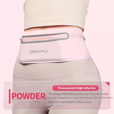The running pouch is suitable for both men and women  it features a lightweight see-through phone pocket with three compartments