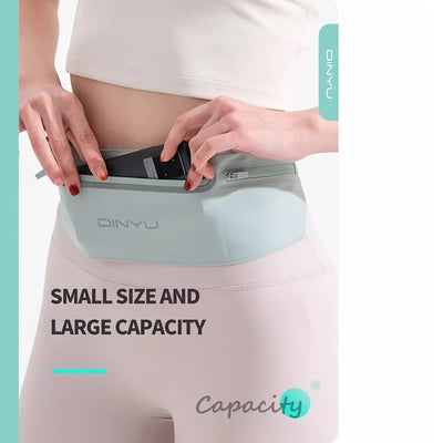 The running pouch is suitable for both men and women  it features a lightweight see-through phone pocket with three compartments