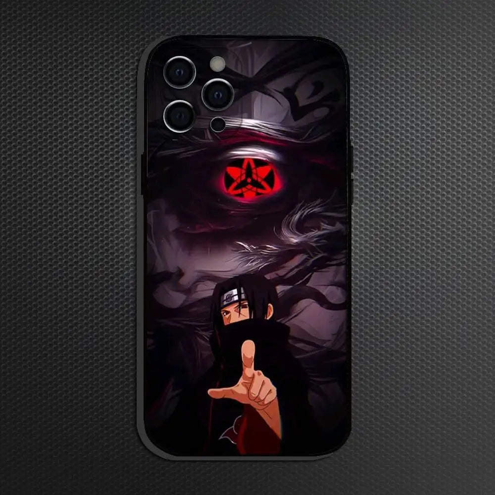 Silicon Anim I-Itachi U-Uchiha  Phone Case For iPhone