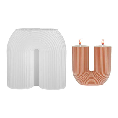 Creative Geometric Pillar Scented Candle Cross-border INS Home Décor Photography Prop Mold