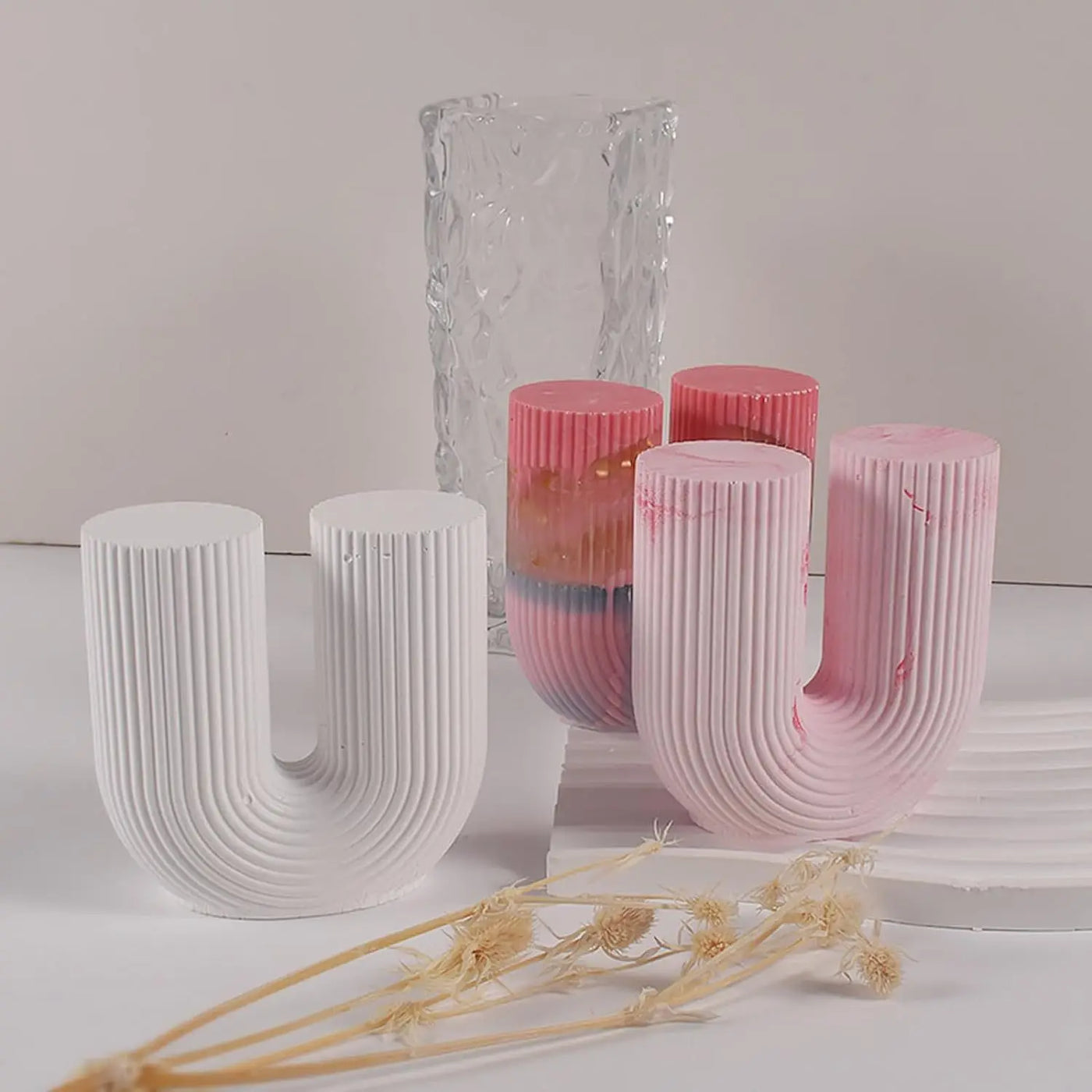 Creative Geometric Pillar Scented Candle Cross-border INS Home Décor Photography Prop Mold