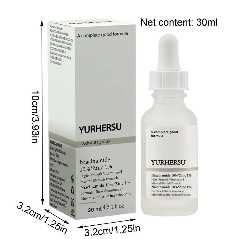 30ml Niacinamide 10% Zinc 1% Moisturizing Brightening Facial Essence Niacinamide Serum Niacinamide Hyaluronic Acid Face Serum