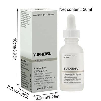 30ml Niacinamide 10% Zinc 1% Moisturizing Brightening Facial Essence Niacinamide Serum Niacinamide Hyaluronic Acid Face Serum