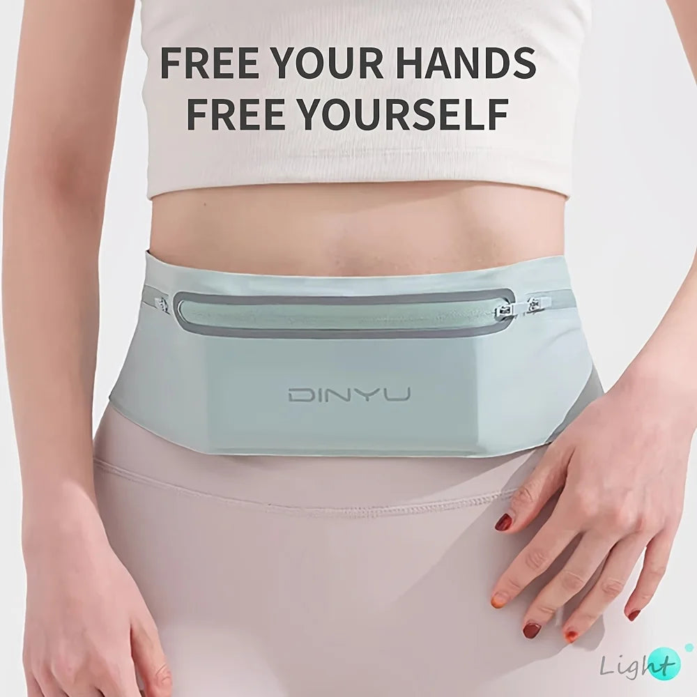 The running pouch is suitable for both men and women  it features a lightweight see-through phone pocket with three compartments