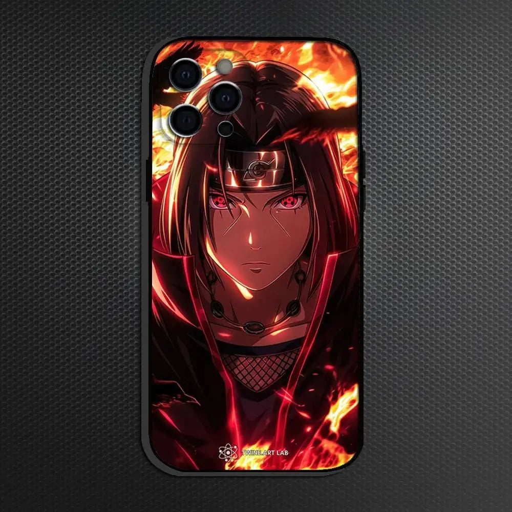 Silicon Anim I-Itachi U-Uchiha  Phone Case For iPhone