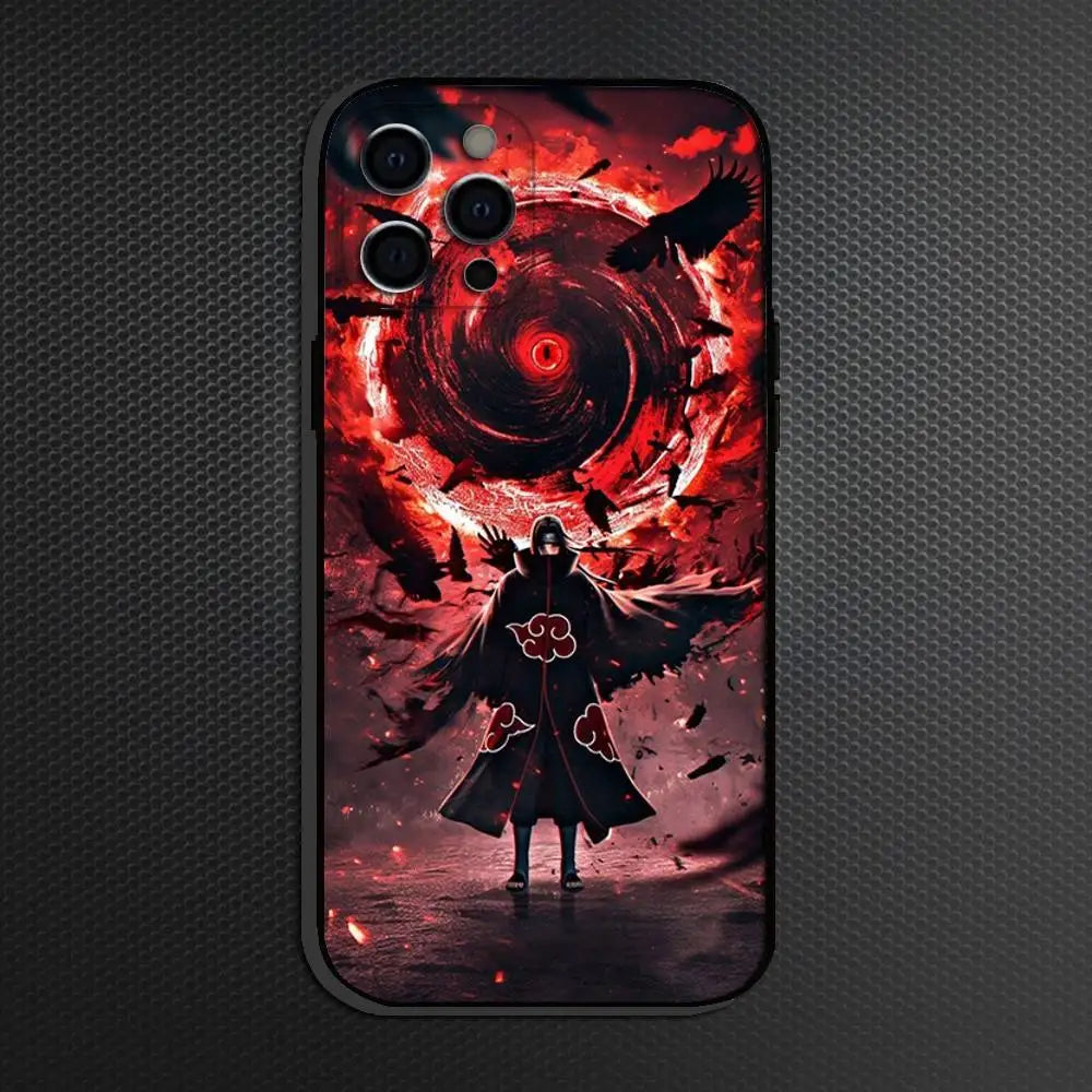 Silicon Anim I-Itachi U-Uchiha  Phone Case For iPhone