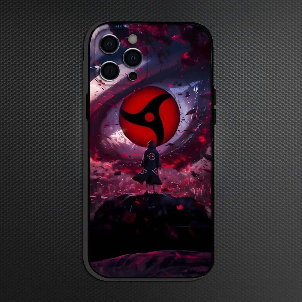 Silicon Anim I-Itachi U-Uchiha  Phone Case For iPhone
