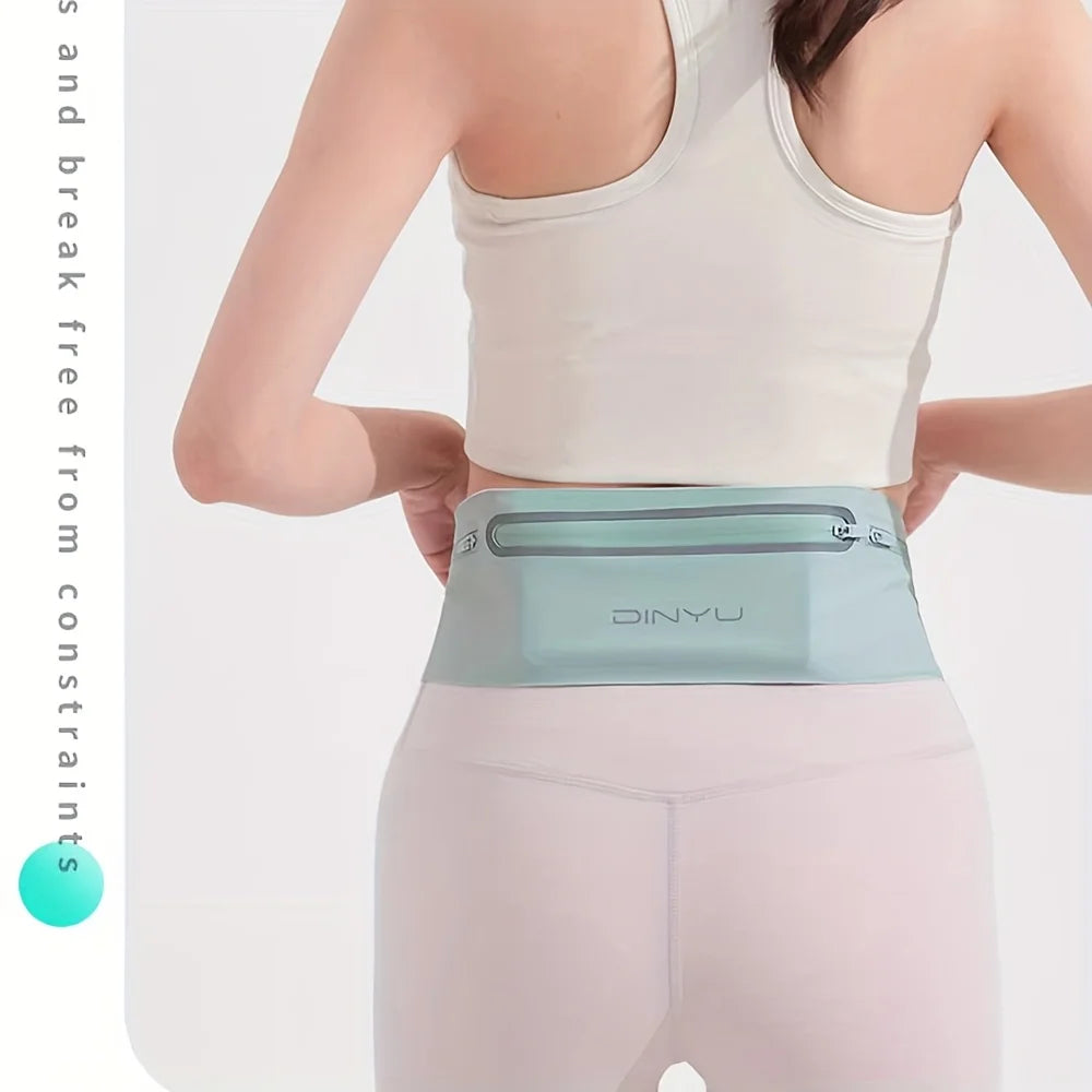 The running pouch is suitable for both men and women  it features a lightweight see-through phone pocket with three compartments