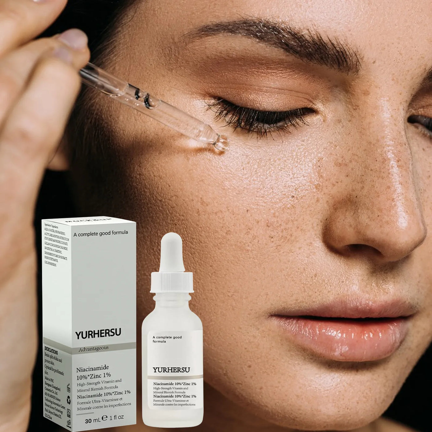 30ml Niacinamide 10% Zinc 1% Moisturizing Brightening Facial Essence Niacinamide Serum Niacinamide Hyaluronic Acid Face Serum