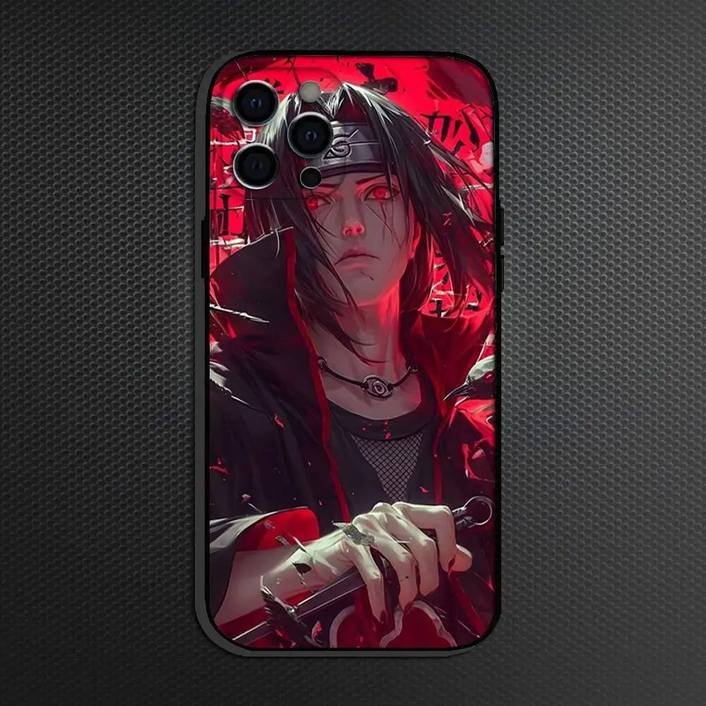 Silicon Anim I-Itachi U-Uchiha  Phone Case For iPhone