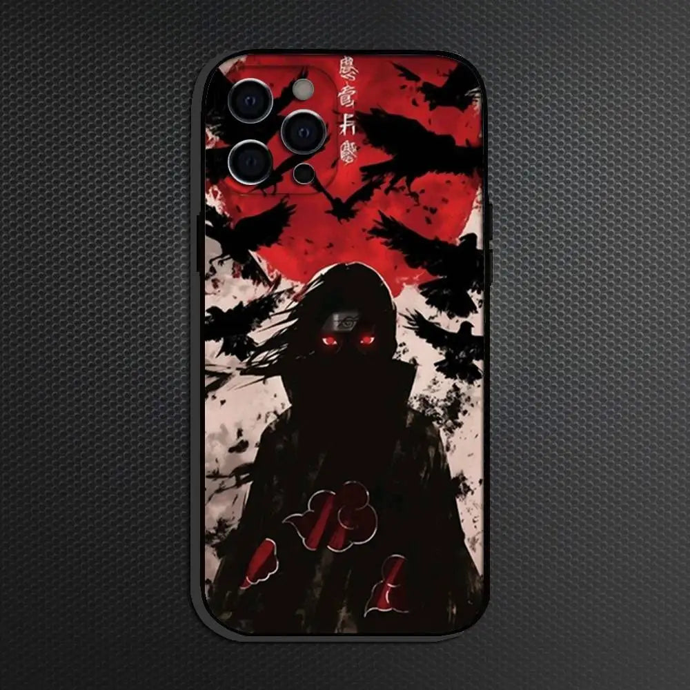 Silicon Anim I-Itachi U-Uchiha  Phone Case For iPhone