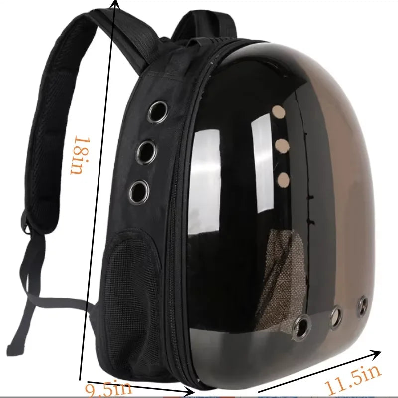 Cat Pet Carrier Backpack Transparent Capsule Bubble Pet Backpack Small Animal Puppy Kitty Bird Breathable Pet Carrier for Travel