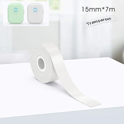 Portable Mini Printer Marklife P12 Thermal Printer Adhesive Sticker Labeling Machine P12 Label Maker or 1PK Continues Label Tape
