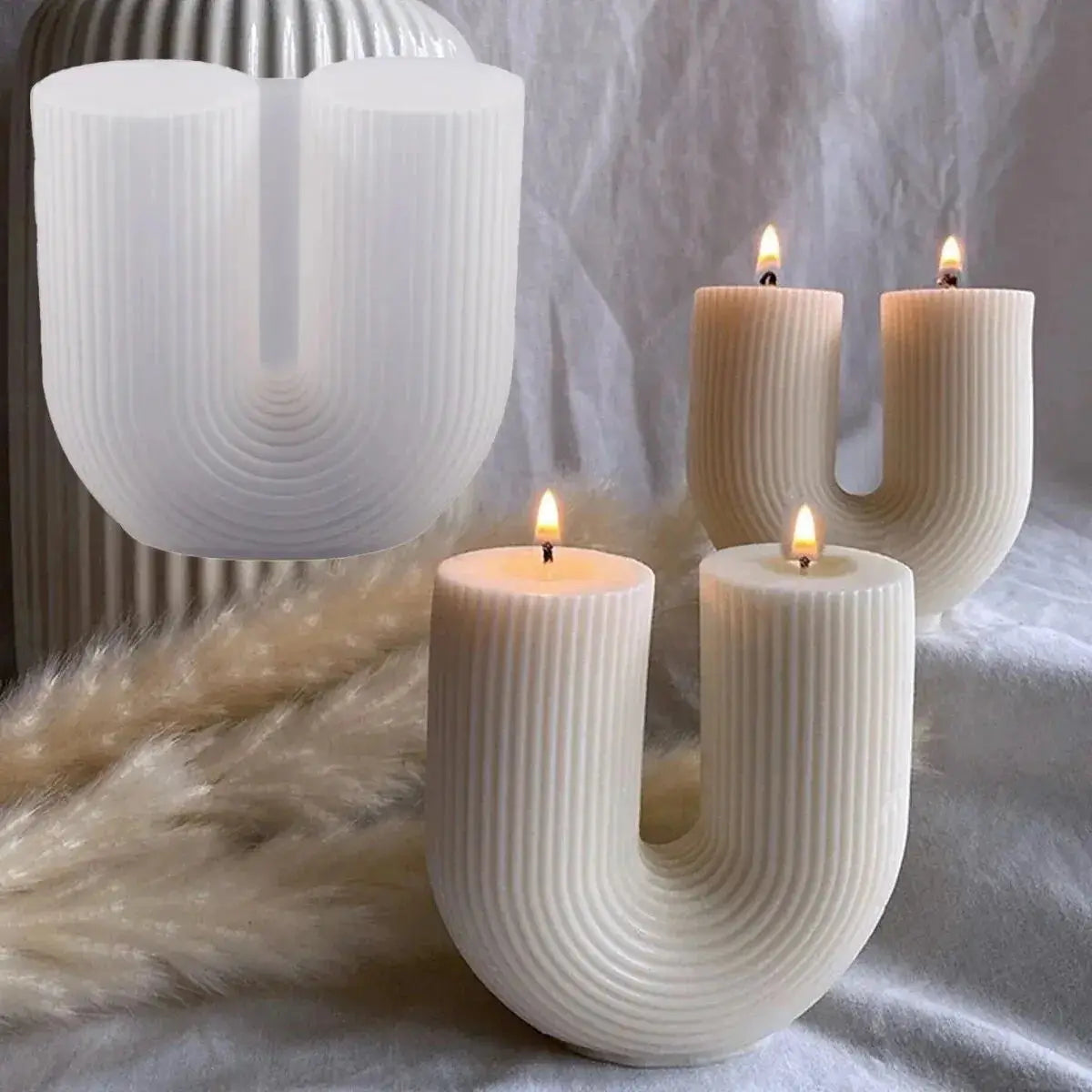 Creative Geometric Pillar Scented Candle Cross-border INS Home Décor Photography Prop Mold