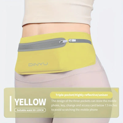 The running pouch is suitable for both men and women  it features a lightweight see-through phone pocket with three compartments
