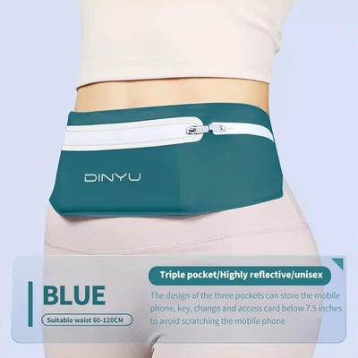 The running pouch is suitable for both men and women  it features a lightweight see-through phone pocket with three compartments
